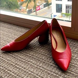 Massimo Dutti red heels